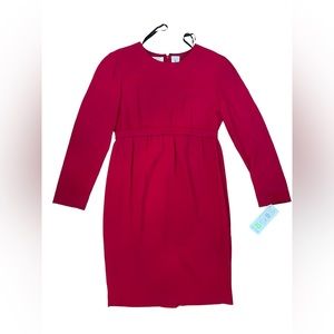 VINTAGE LIZ CLAIBORNE RED DRESS NWT